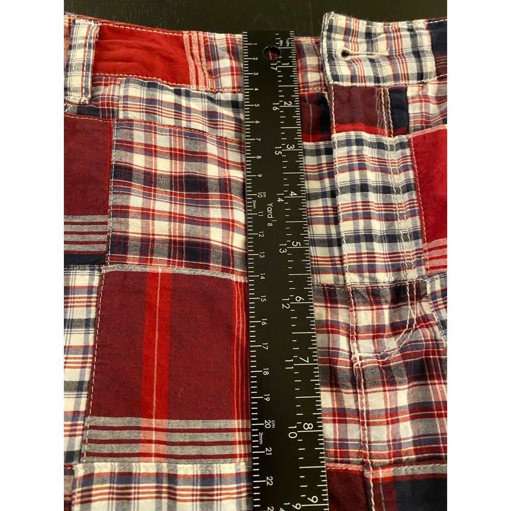 Croft & Barrow Classic Skort Womens US 14 Crab Bake Red Patchwork Stretch Preppy - Picture 13 of 16